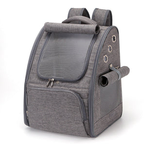 Foldable Breathable Pet Carrier Backpack Travel Bag