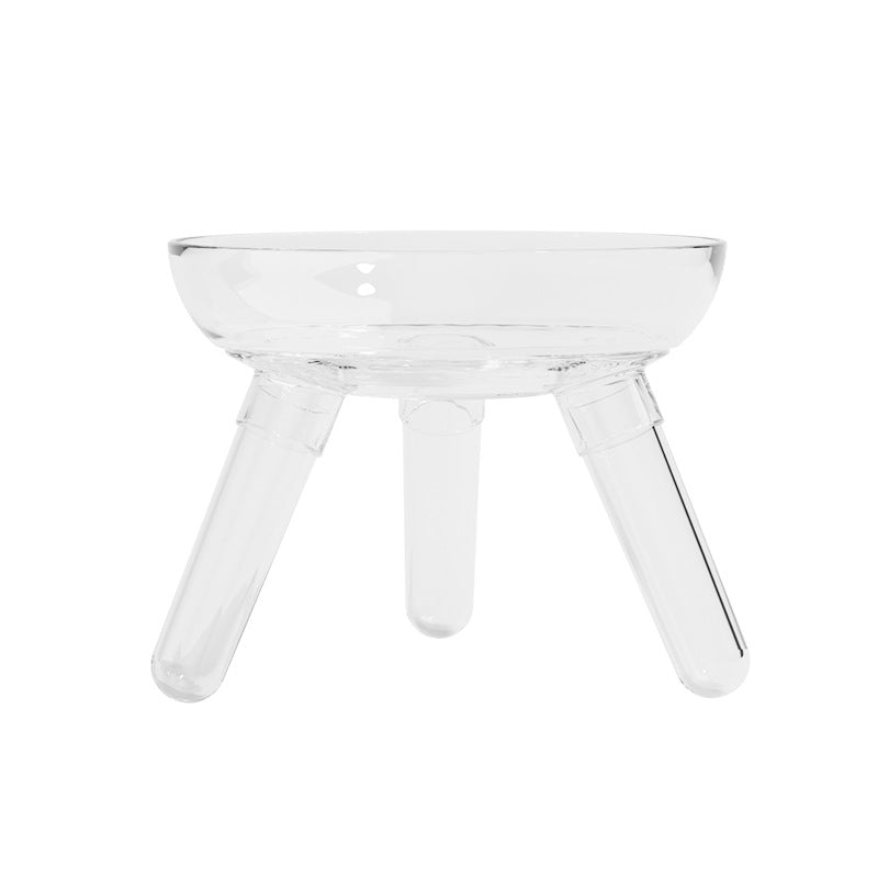 Pet Transparent Anti Knock Feeding Water Bowl