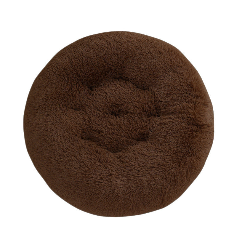 Plush Warm Round Pet Sleeping Mat Bed
