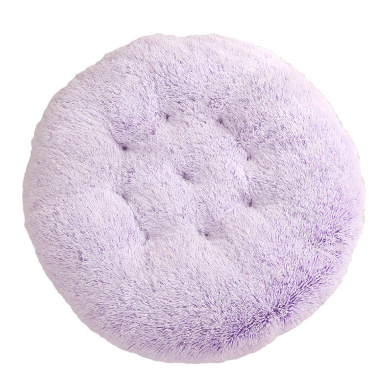 Plush Warm Round Pet Sleeping Mat Bed