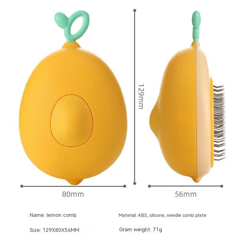 Pet Avocado Hair Removal Stainless Steel Grooming Brush