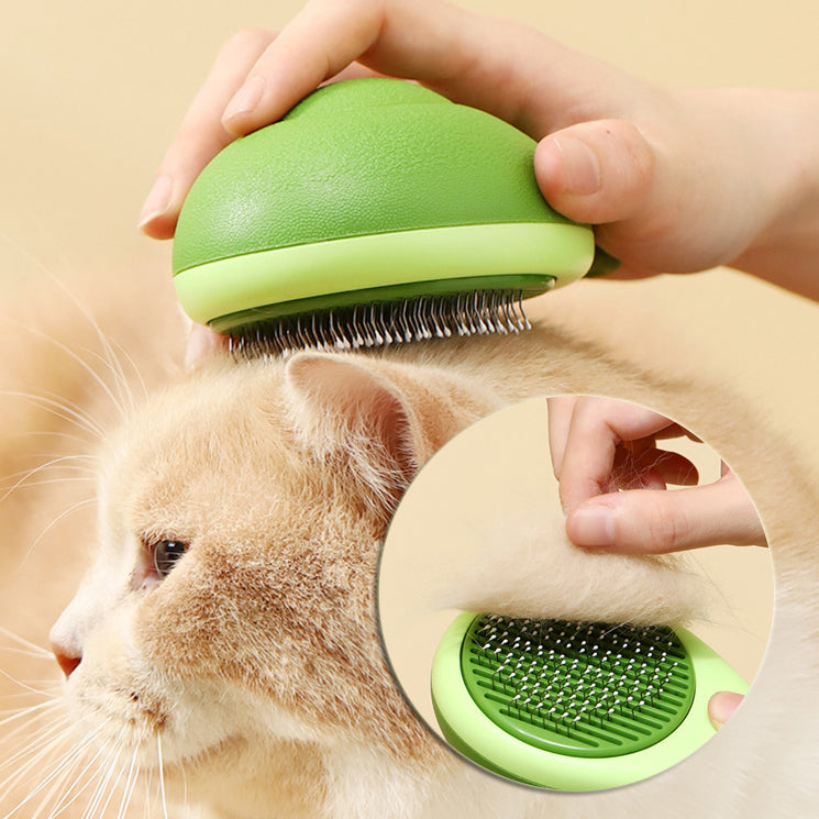 Pet Avocado Hair Removal Stainless Steel Grooming Brush