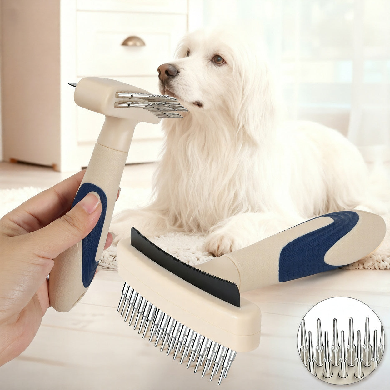 Pet Grooming Hair Removal Detangling Brush