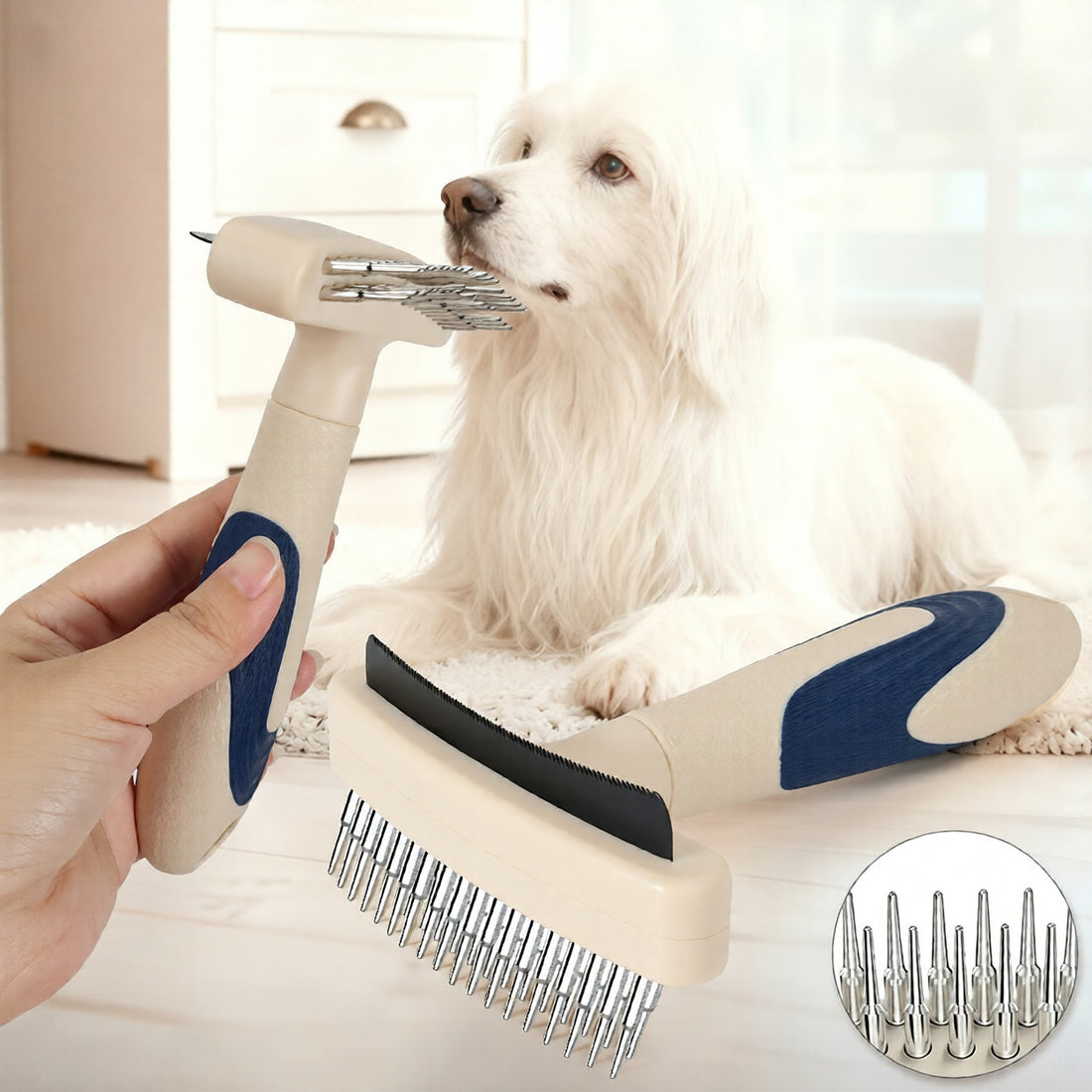 Pet Grooming Hair Removal Detangling Brush
