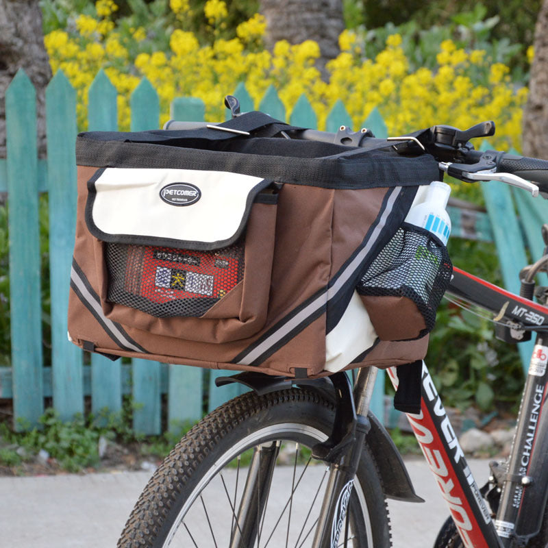 Removable Pet Bicycle Handlebar Front Basket Carrier