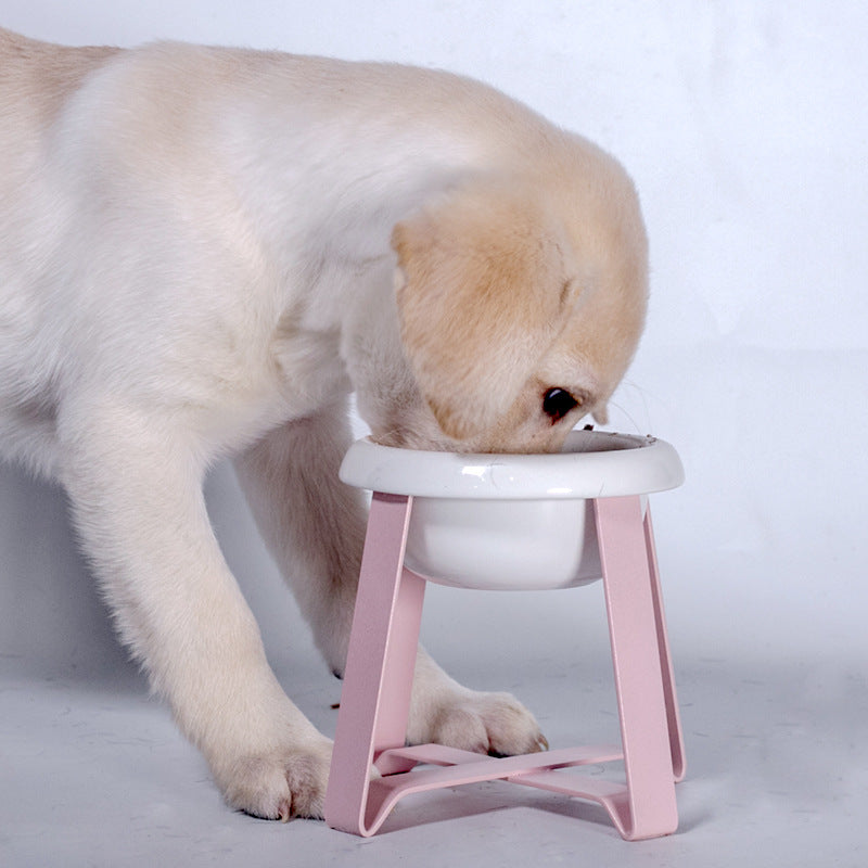 Creative Antislip Pet Feeding Bowl With Iron Stand