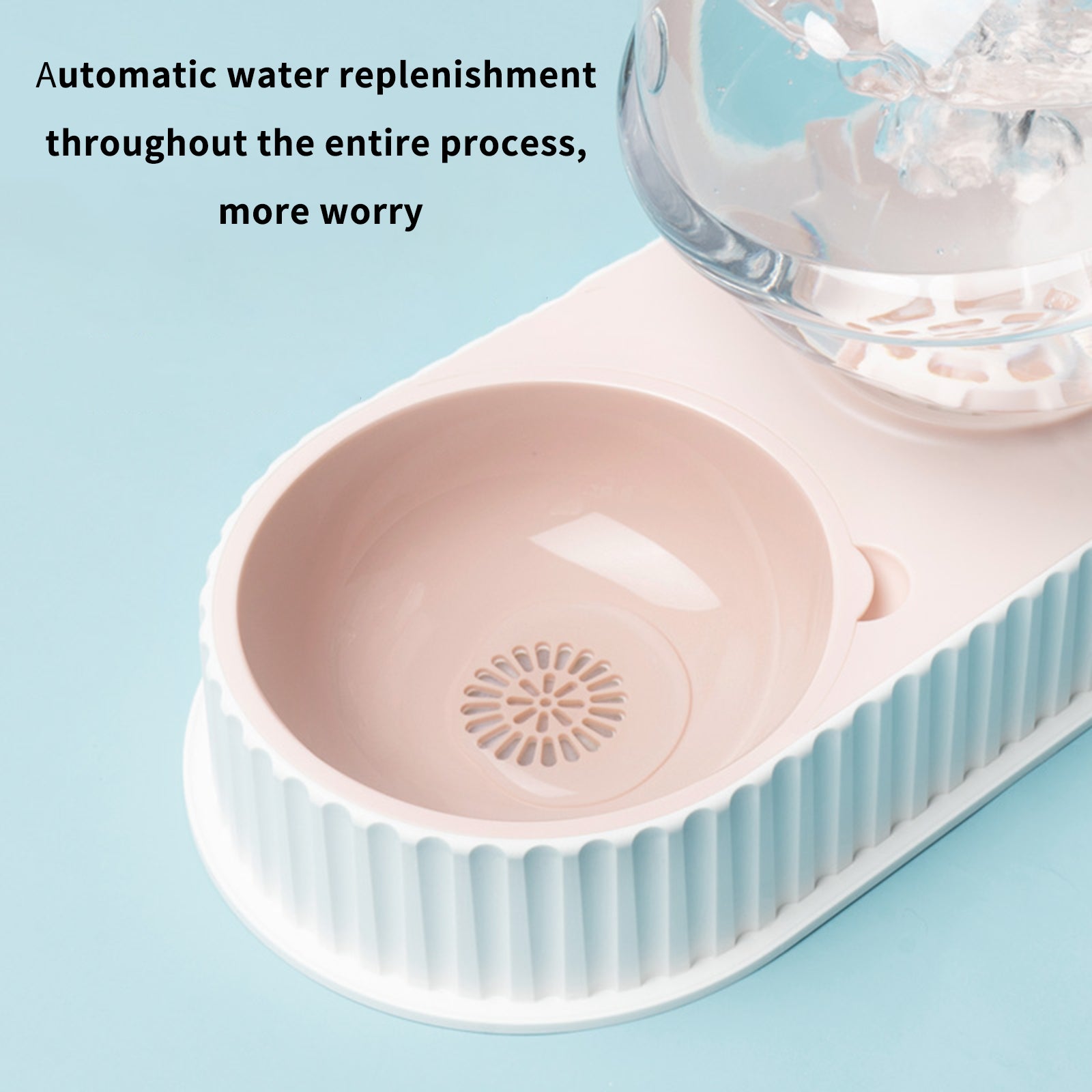 Automatic Plastic Pet Feeder And Water Drinking Bowl