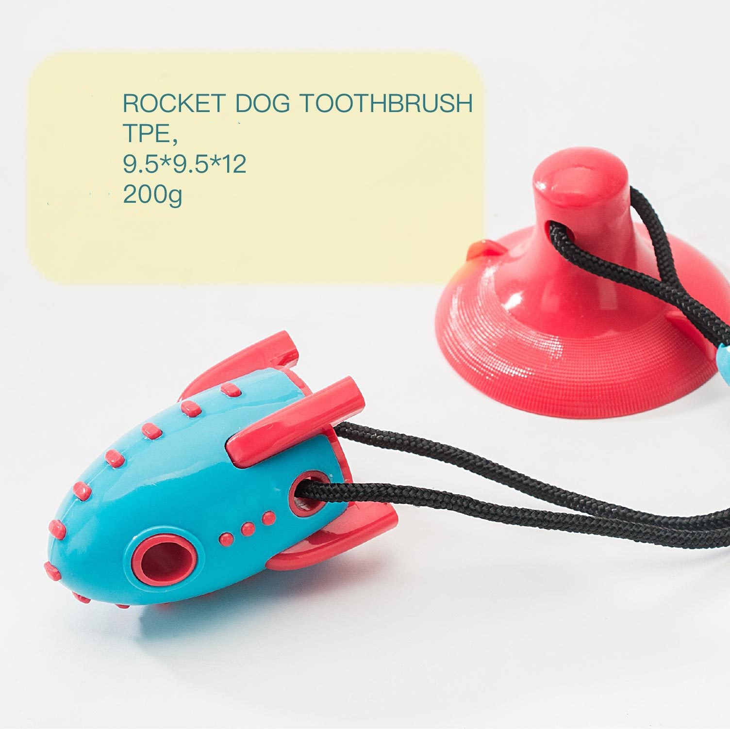 Pet Rocket Food Dispensing Bite Resistant Chew Toy