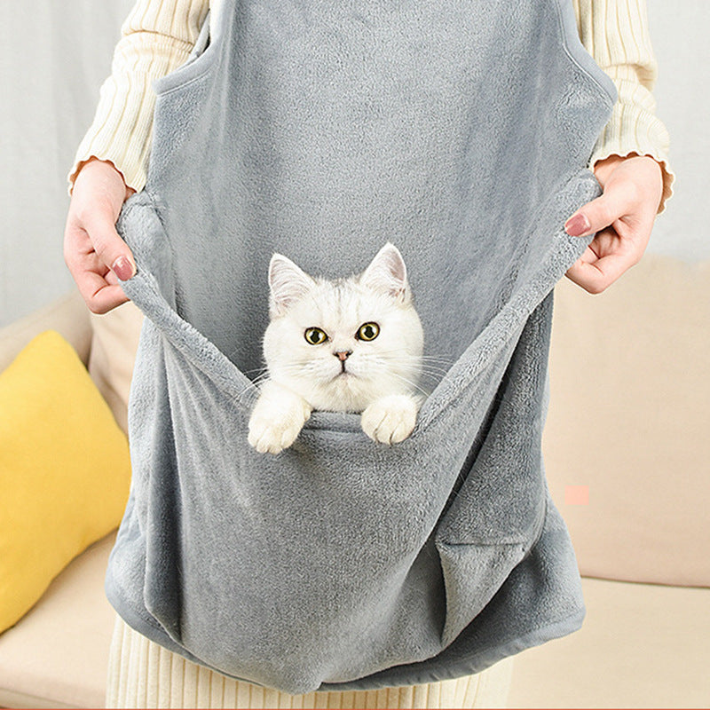 Outdoor Pet Carrier Apron Hanging Travel Bag