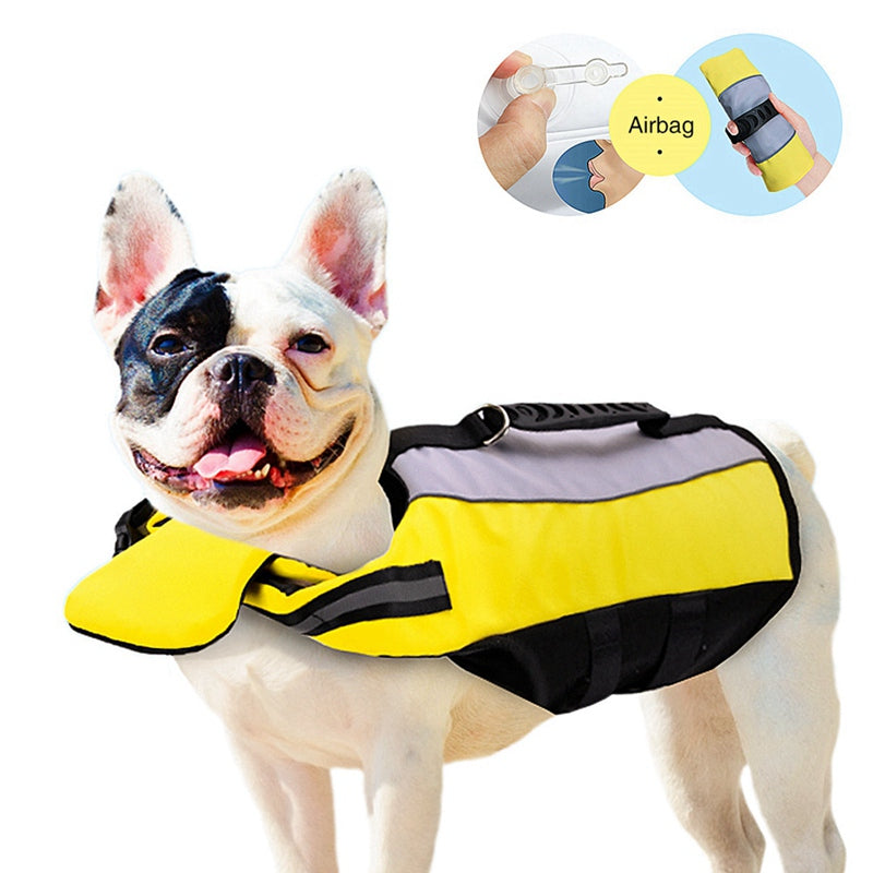 Reflective Nylon Pet Life Jacket Airbag Vest