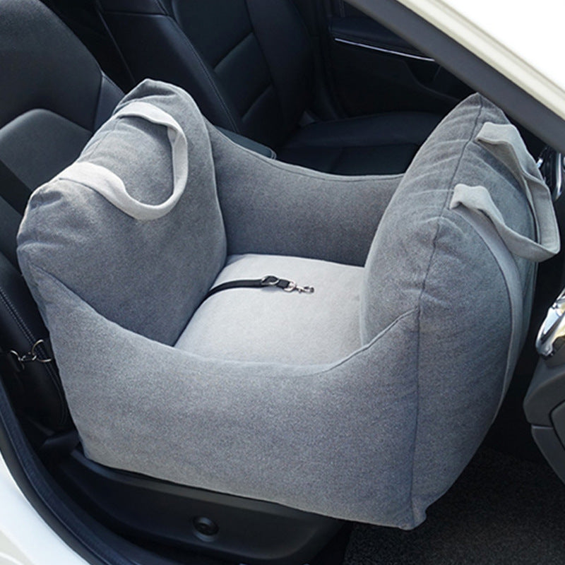 Waterproof Pet Car Seat Carrier Basket With Safety Mesh Bed