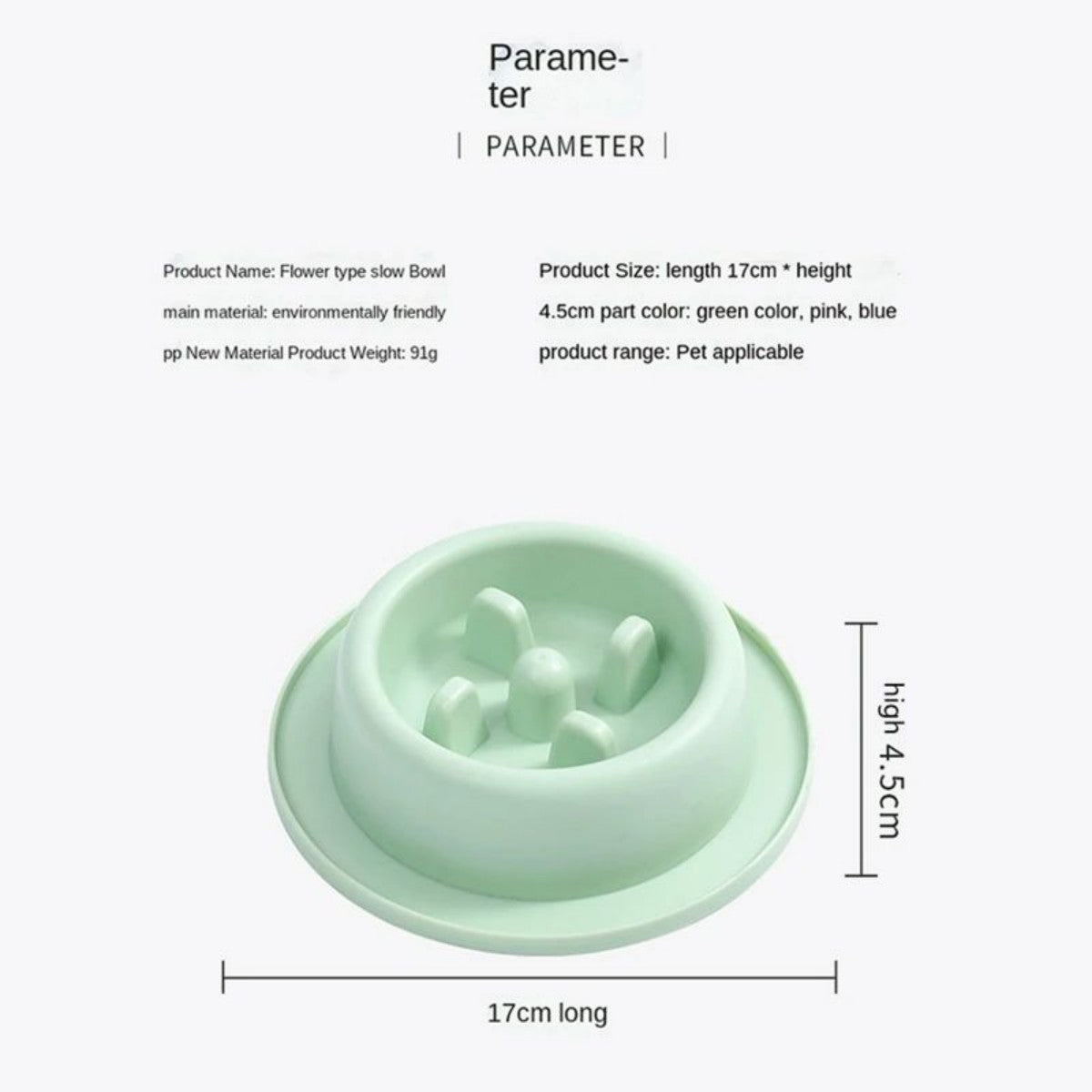 Pet Slow Feeding Anti Choking Food Bowl Interactive Plate