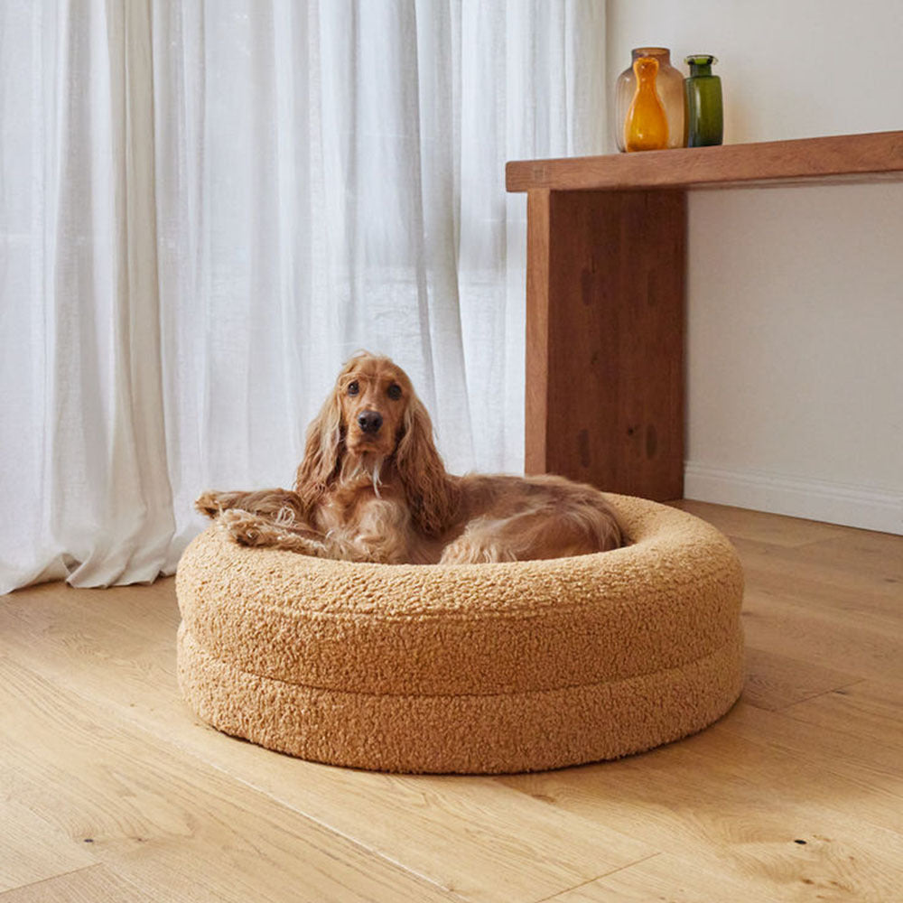 Pet Solid Color Round Leisure Sleeping Bed