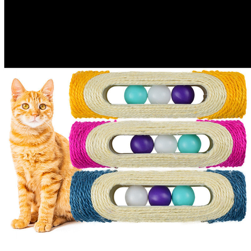 Pet Sisal Drum Interactive Scratching Play Toy