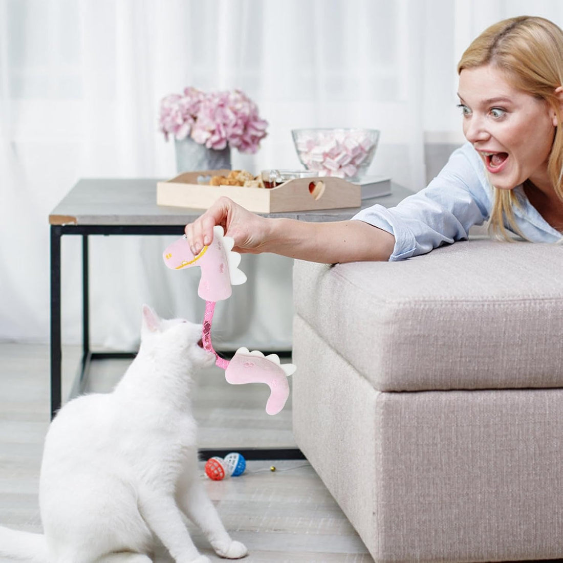 Pet Catnip Rope Chew Teeth Cleaning Interactive Toy