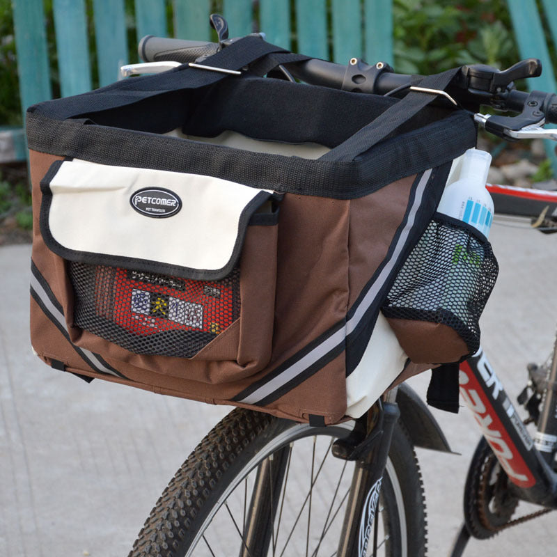 Removable Pet Bicycle Handlebar Front Basket Carrier