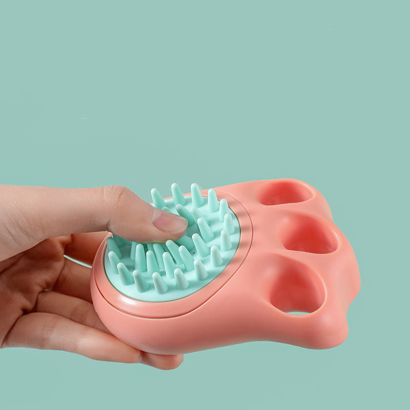 Pet Claw Bath Massage Comb Cleaning Brush Tool