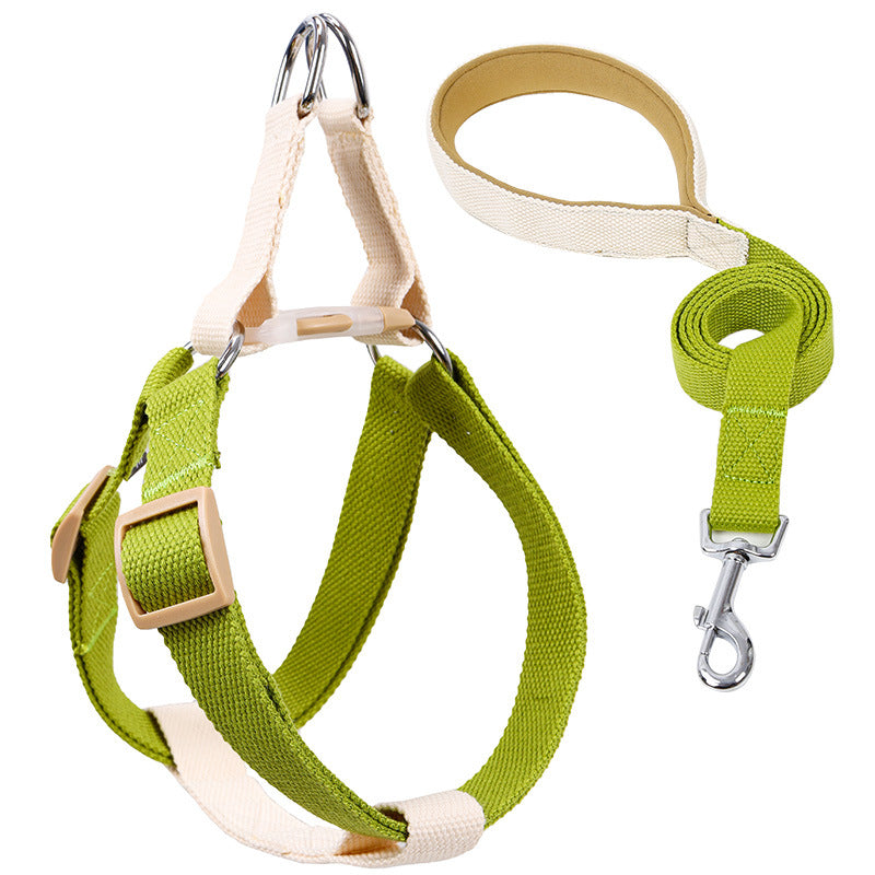 Colorful Pet Vest Style Drawstring Leash