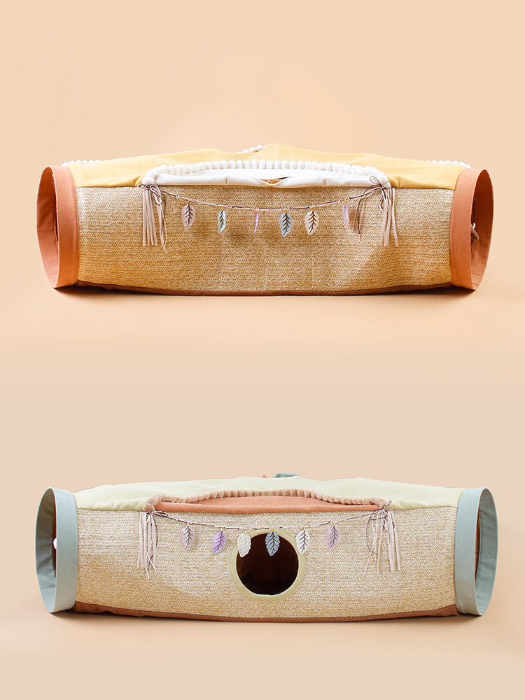 Pet Tunnel Roll Totoro Hole Interactive Play Toy
