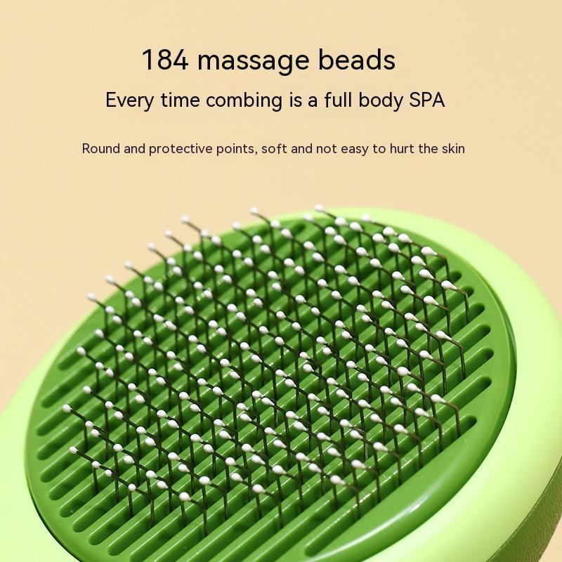 Pet Avocado Hair Removal Stainless Steel Grooming Brush