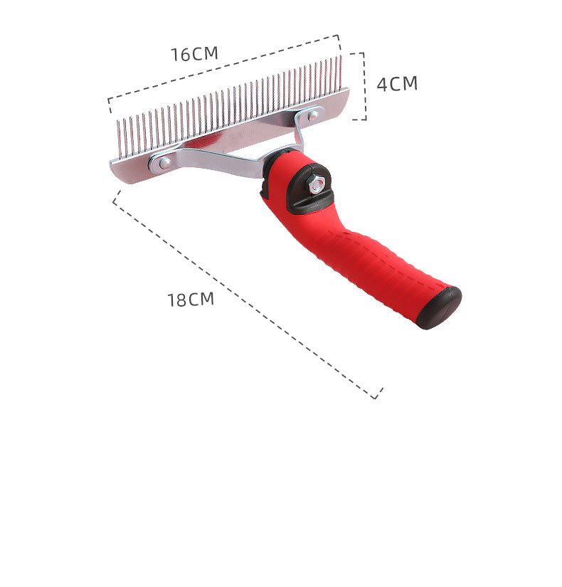 Pet Extra Large Rake Deshedding Grooming Comb Brush