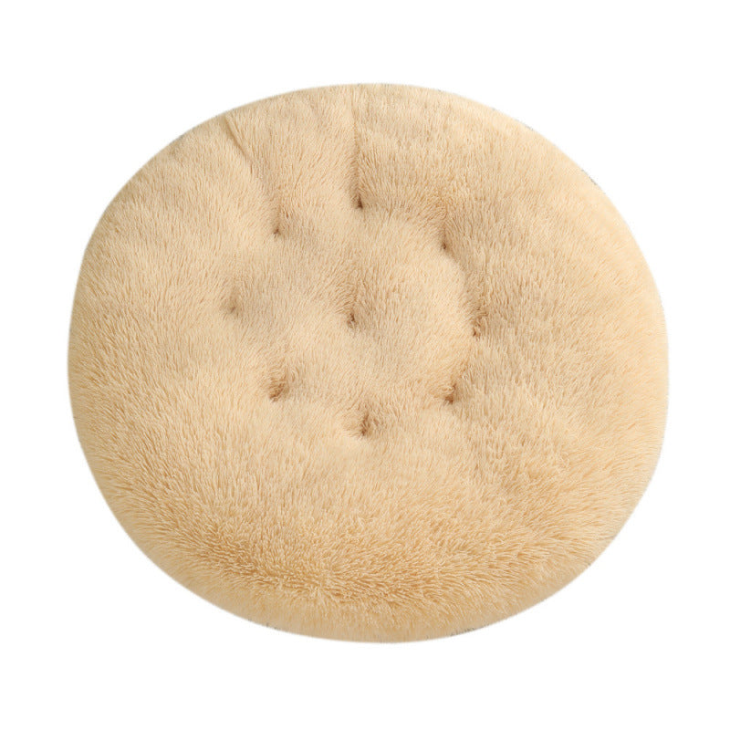 Plush Warm Round Pet Sleeping Mat Bed
