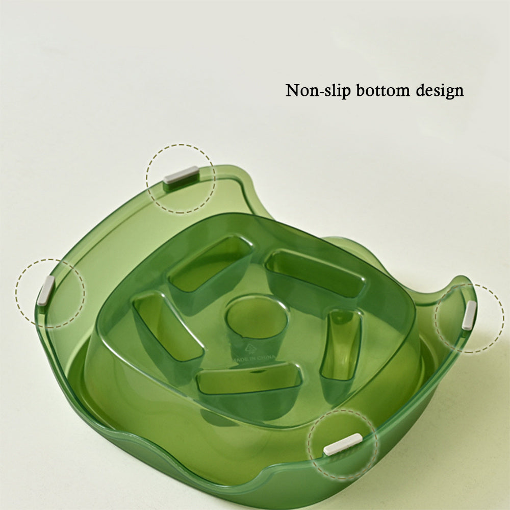 Anti Choking Pet Slow Feeding Bowl And Water Feeder