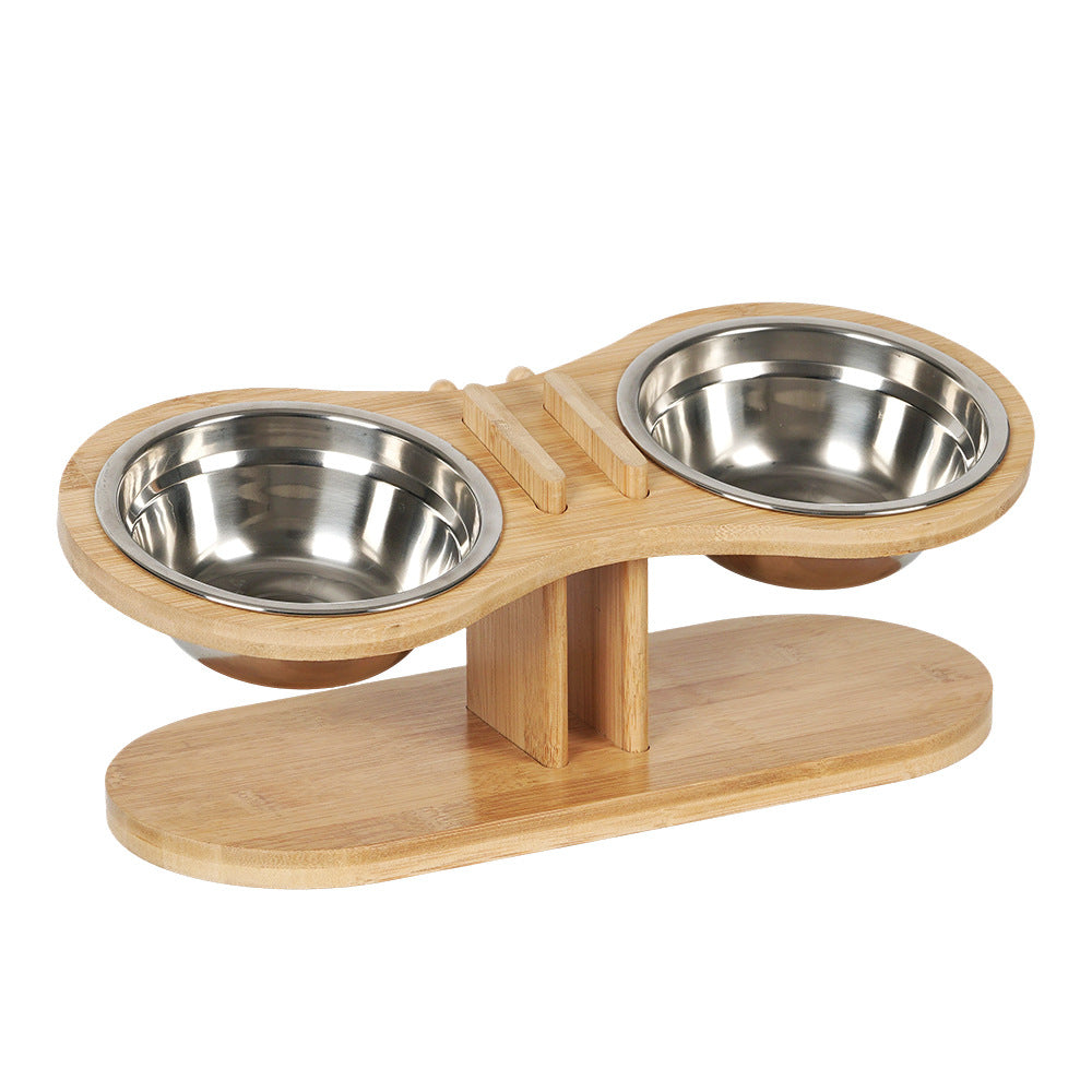 Adjustable Tilted Pet Feeding Bowl Stand