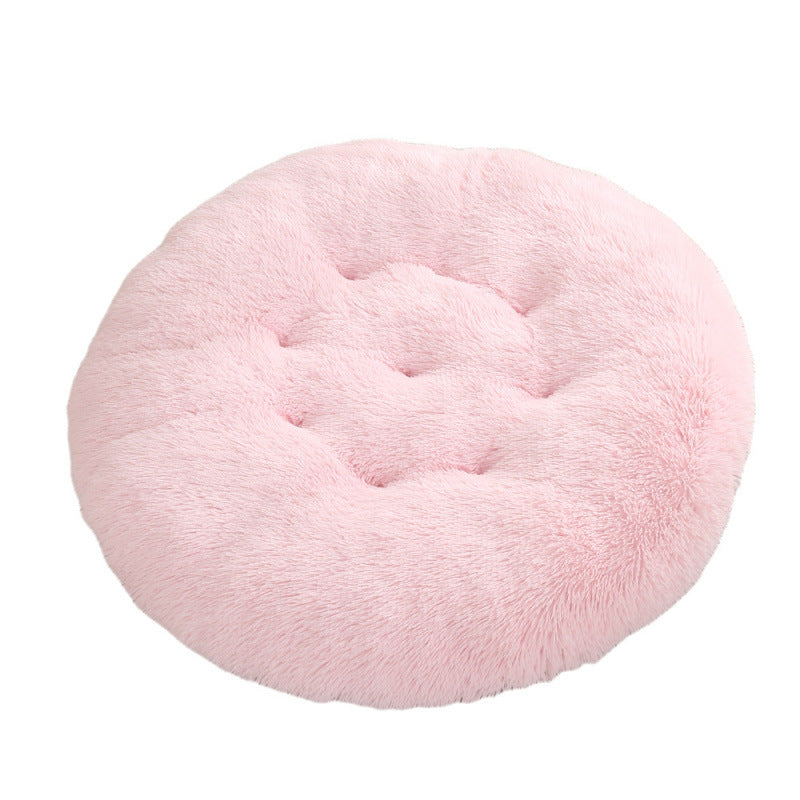 Plush Warm Round Pet Sleeping Mat Bed