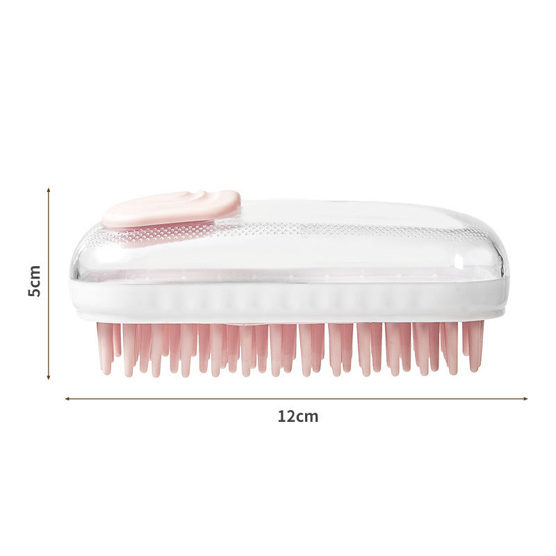 Pet Silicone Bath Massage Foam Cleaning Brush Tool