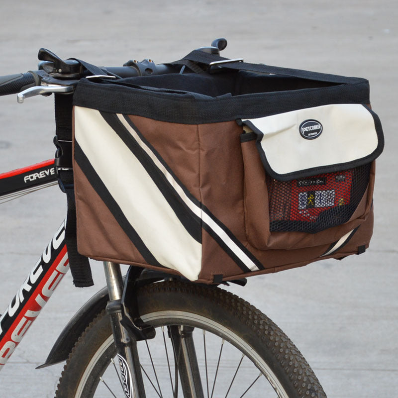Removable Pet Bicycle Handlebar Front Basket Carrier