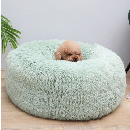 Soft Thick Plush Round Pet Bed