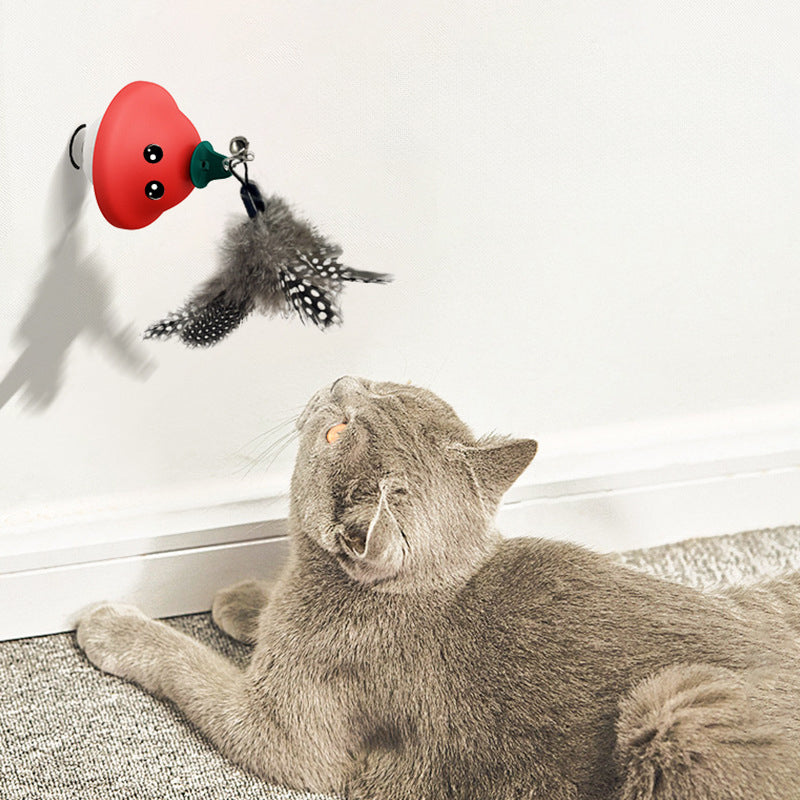 Pet Suction Cup Retractable Wand Interactive Exercise Toy