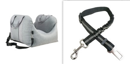 Waterproof Pet Car Seat Carrier Basket With Safety Mesh Bed