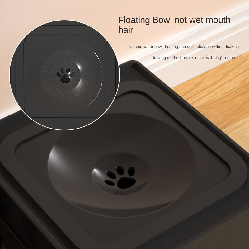 Adjustable Height Stainless Steel Pet Double Bowl Feeding Stand