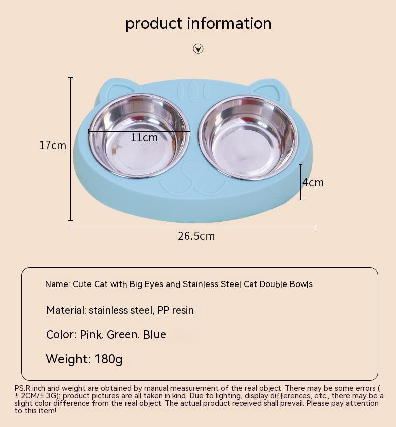 Pet Feeding And Drinking Bowl Rice Basin