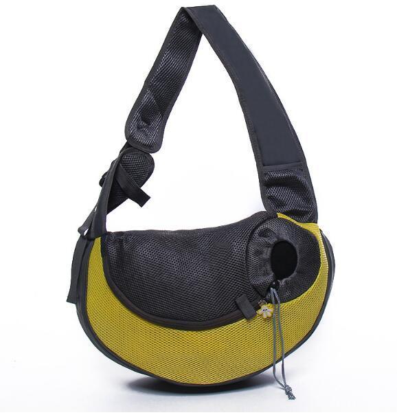 Mesh Oxford Pet Carrier Shoulder Sling Bag For Travel