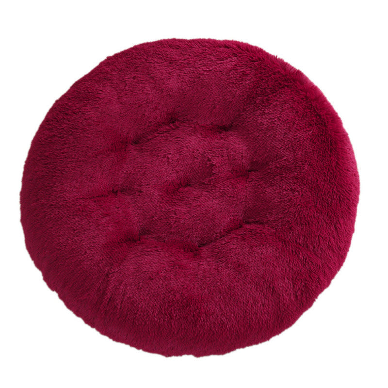 Plush Warm Round Pet Sleeping Mat Bed