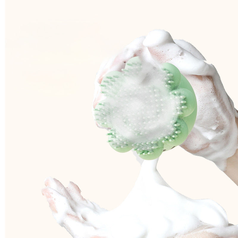 Pet Silicone Bath Massage Brush Shower Comb Tool