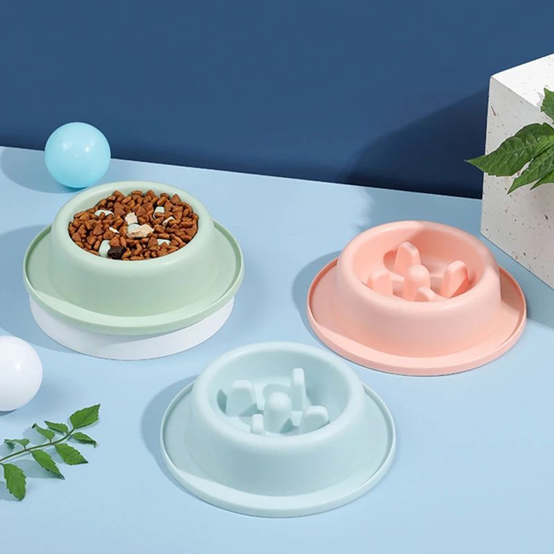 Pet Slow Feeding Anti Choking Food Bowl Interactive Plate