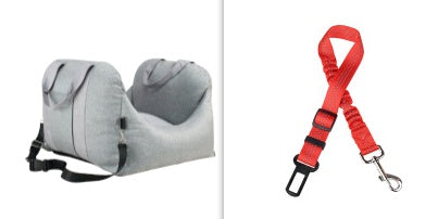 Waterproof Pet Car Seat Carrier Basket With Safety Mesh Bed