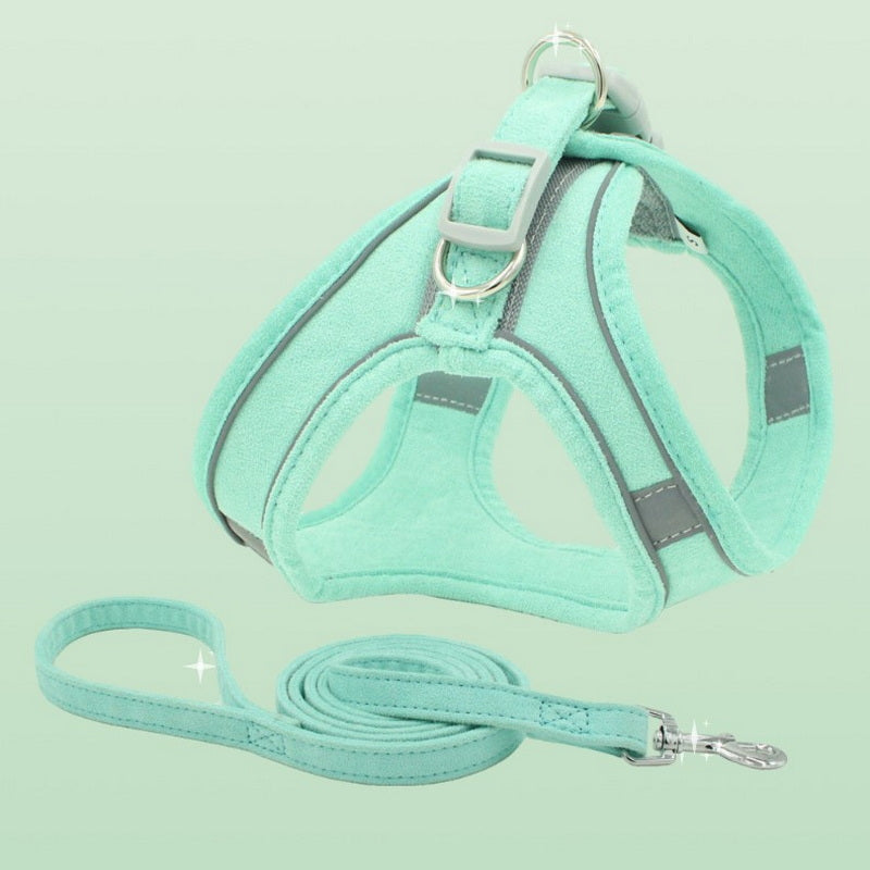 Pet Vest Type Chest Harness With Leash