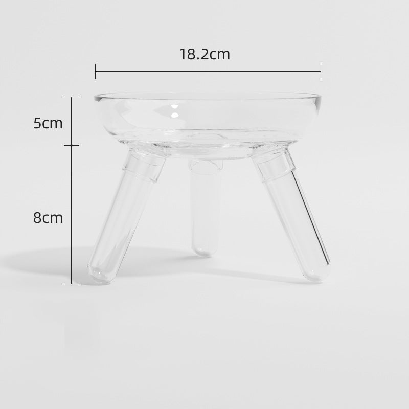 Pet Transparent Anti Knock Feeding Water Bowl