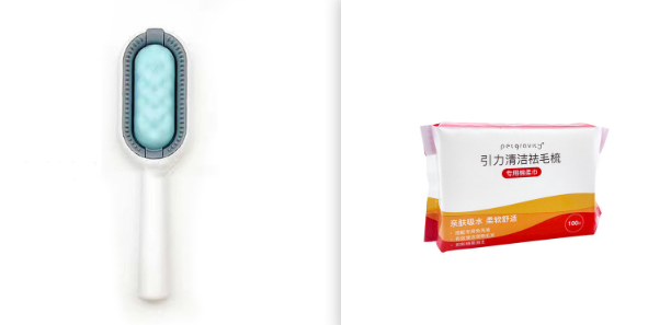 Pet Dematting Floating Hair Removal Grooming Brush