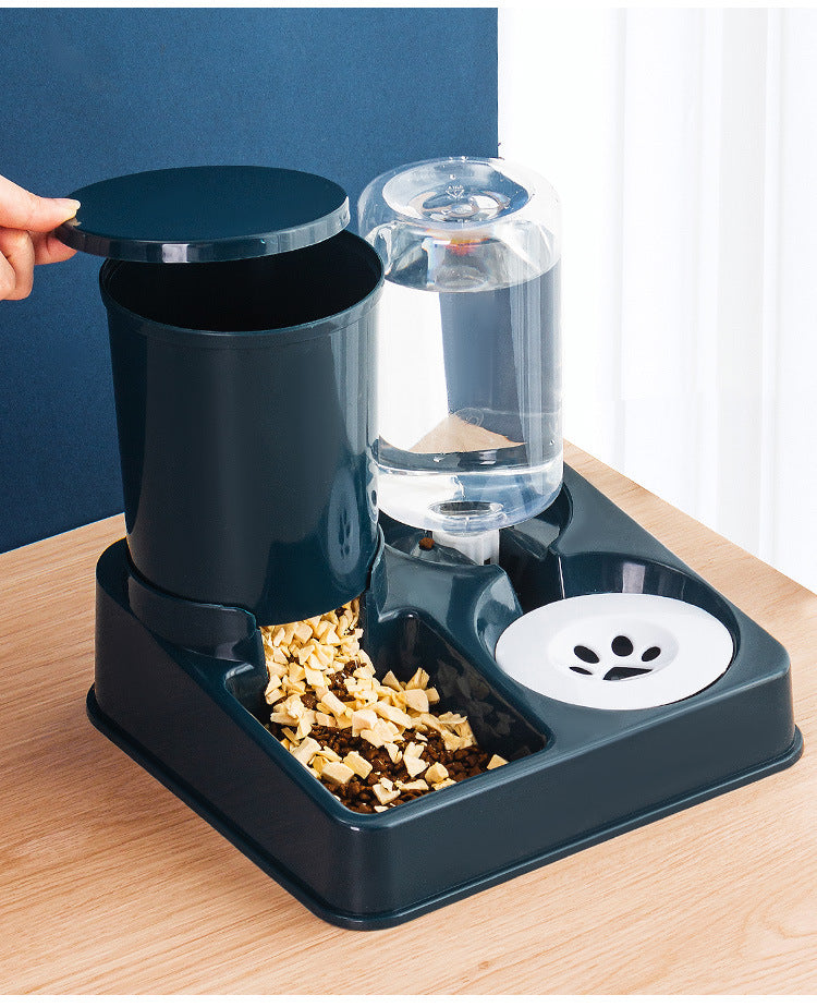 Automatic Pet Food And Water Bowl Feeding Device
