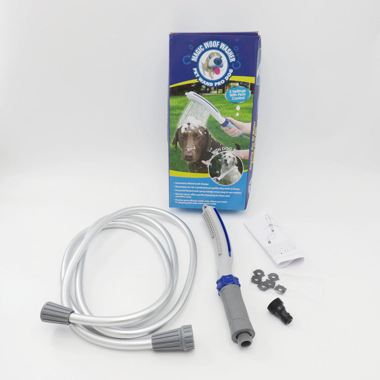 Pet Bath Shower Brush Hose Cleaning Grooming Tool