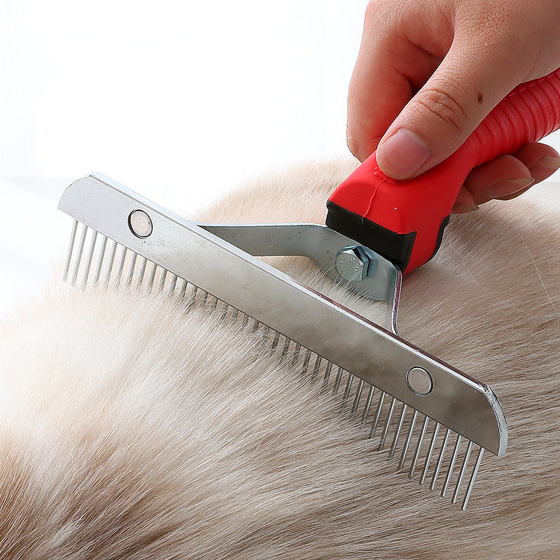 Pet Extra Large Rake Deshedding Grooming Comb Brush