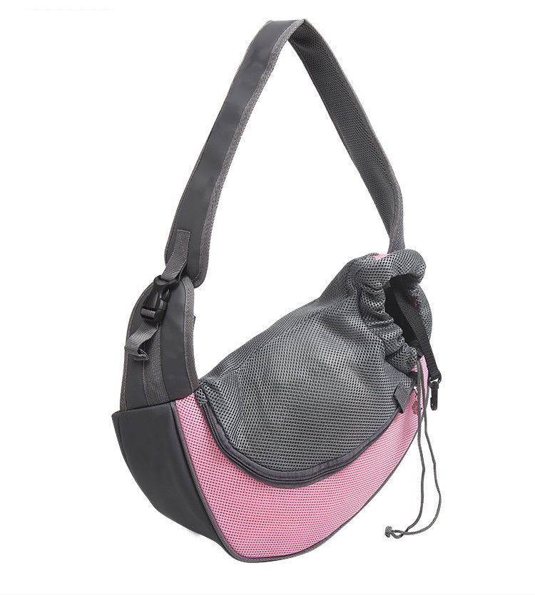 Mesh Oxford Pet Carrier Shoulder Sling Bag For Travel