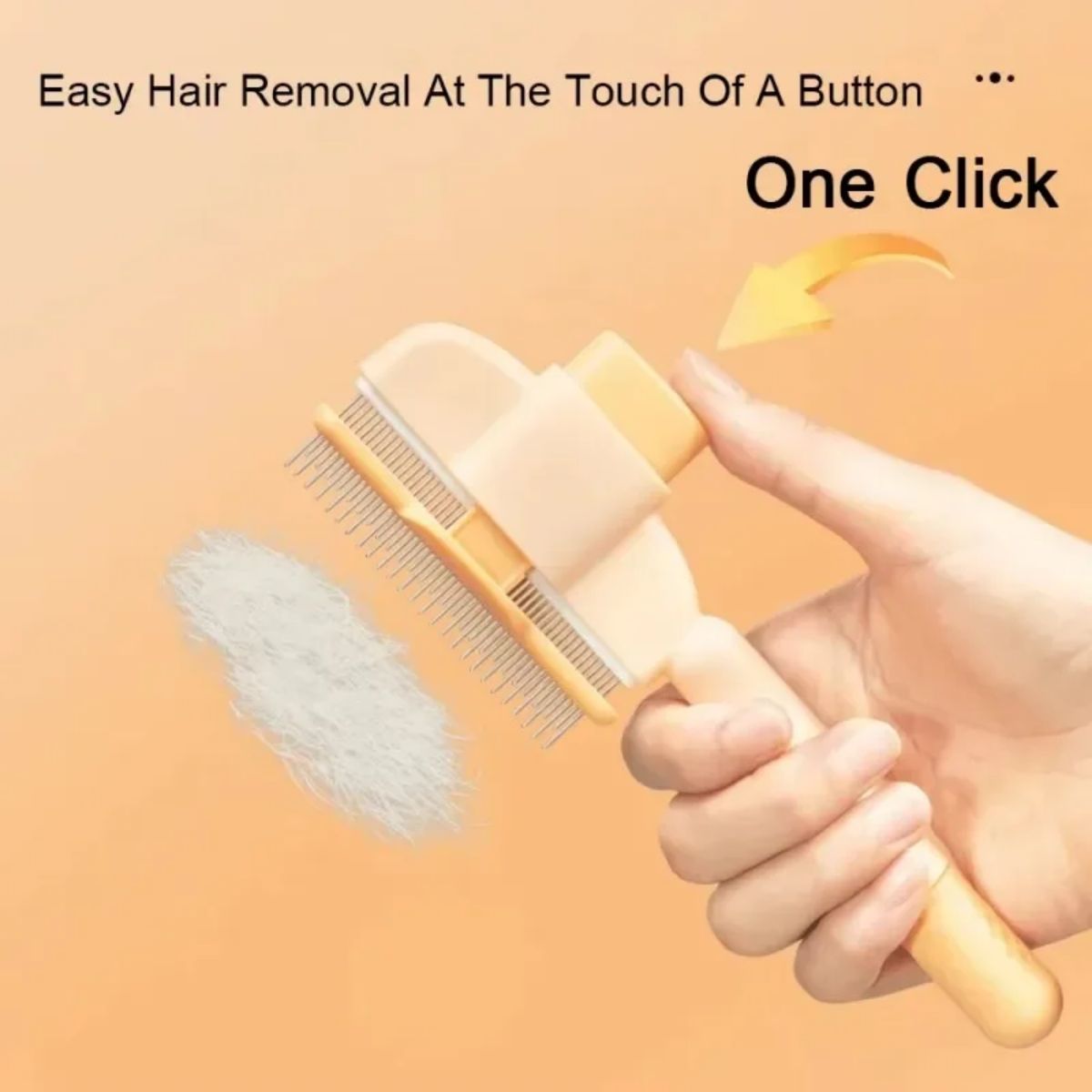 Pet One Click Hair Removal Anti Mite Grooming Brush