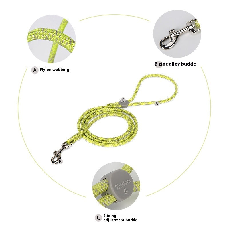 Colorful Adjustable Sliding Pet Leash Strap